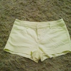 Neon green shorts